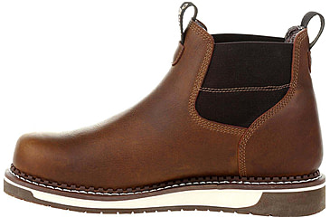 Image of Georgia Boot Wedge Waterproof Chelsea Work Boot - Mens, Wide, Brown, 8.5, GB00352-085W