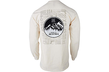 Image of Glock Born In Austria Cotton Long Sleeve Shirt - Mens, Tan, Large, AP96073