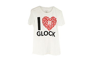 Image of Glock Women Short Sleeve &quot;I Love Glocks&quot; Shirt, White, XL, GLAP95140