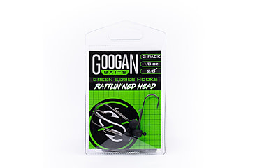 Image of Googan Squad Green Series Rattlin Ned Head 1/8oz Weight 2/0 Hook, GRNH-18-20-BL
