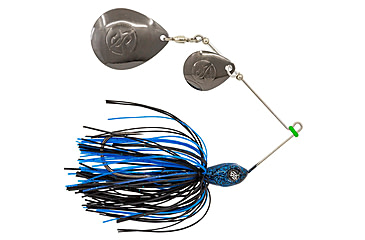 Image of Googan Squad Mini Bumper Spinnerbait, 1/4 oz, Black/Blue, 10-15-GGS-10001T