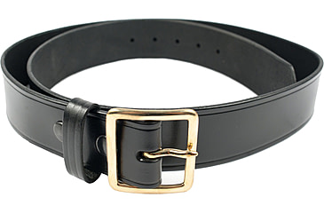 Image of Gould &amp; Goodrich Pants Garrison Belt, 34, Nickel Buckle, Black, B52-34