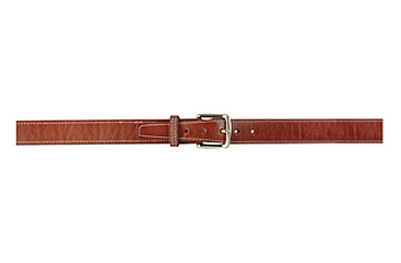 Image of Gould &amp; Goodrich Reinforced 1.25in Shooters Belt w/Brass Buckle, 36in, Chestnut Brown, 190-36BR