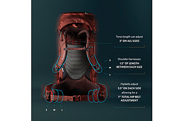 Image of Gregory Baltoro 65L Pack, Brick Red, Large, 141299-1129