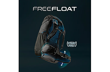 Image of Gregory Focal 58L Backpack, Ozone Black, Medium, 141332-7416