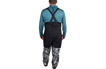 Image of Habit Anglers Bluff Rain Bib - Mens, Habit Gray Waves/Black, 2XL, RS10033-7A7-2X