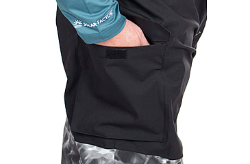 Image of Habit Anglers Bluff Rain Bib - Mens, Habit Gray Waves/Black, 2XL, RS10033-7A7-2X