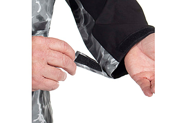 Image of Habit Anglers Bluff Rain Jacket, Habit Gray Waves/Black, Large, RS10032-O-8-6-L-4G5