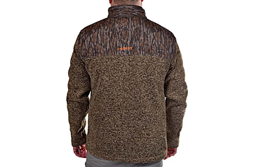 Image of Habit Crater Valley Sweater Fleece 1/4 Zip Jacket - Mens, Mossy Oak Bottomland, Large, FJ10031-3H7-L