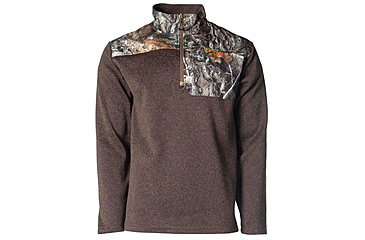 Image of Habit Crater Valley Sweater Fleece 1/4 Zip Jacket - Mens, RT Edge/Cub Heather, Large, FJ10031-5K9-L