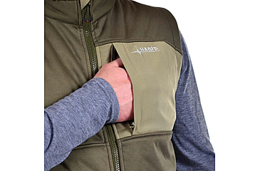 Image of Habit Early Dawn Sherpa Shell Vest - Mens, Solid green, Large, VT10016-3H6-L