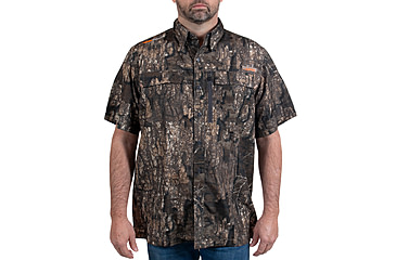 Image of Habit Hatcher Pass Camo Guide Short Sleeve Shirt - Mens, Realtree Timber, 2XL, TS1476-0B8-2X