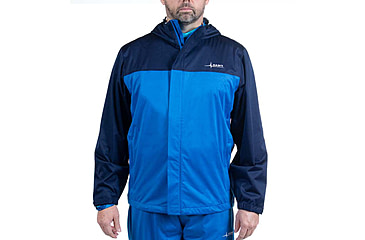 Image of Habit Roaring Springs Packable Rain Jacket - Mens, 2-Tone Peacoat-Marlin blue, Extra Large, RS10007-1E4-XL