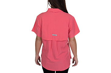 Image of Habit Trapper Junction River Short Sleeve Shirt - Womens, Calypso Coral, Medium, TS10034-2B7-WM
