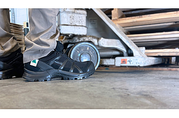 Image of HAIX 42.1 Low Black Eagle Safety Boot, 8.5US, Wide, Black, 8.5, 610013W-8.5