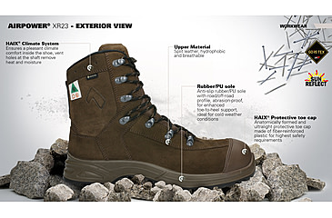 Image of HAIX Airpower XR23 Boot, 12.5US, Medium, Brown, 12.5, 607903M-12.5