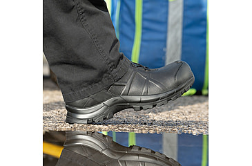 Image of HAIX Black Eagle Safety 55 Mid, Side-Zip, Mens Boots, Black, 7 Extra Wide, 620012XW-7