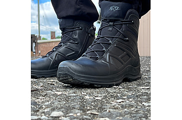 Image of HAIX Eagle Tactical 2.0 GTX Mid Side Zip Boots - Mens, Black, 8.5 US, Wide, 340043W-8.5