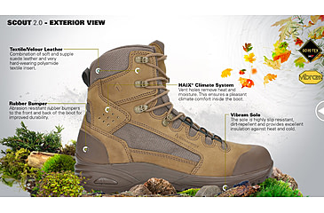 Image of HAIX Scout 2.0 Hiking Boots - Mens, Brown, 13 US, Medium, 206319M-13