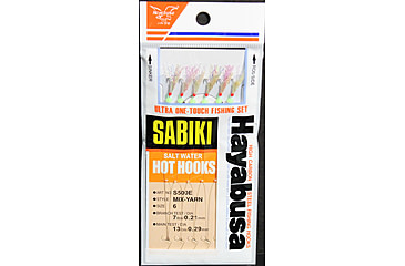 Image of Hayabusa Mix Yarn Mackerel Sabiki Rig, Size 6, S-500E-6