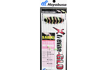 Image of Hayabusa Xtremeglo Sw Sabiki Rig, Size 10, 6 Pack, EX100-10