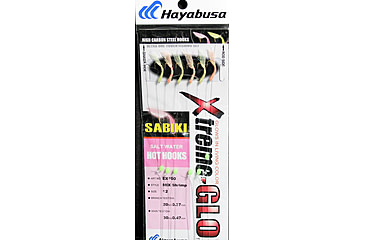 Image of Hayabusa Xtremeglo Sw Sabiki Rig, Size 12, 6 Pack, EX100-12