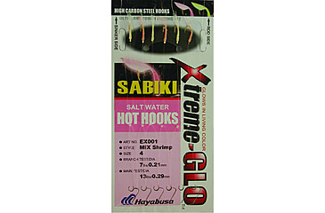 Image of Hayabusa Xtremeglo Sw Sabiki Rig, Size 4, 6 Pack, EX0014