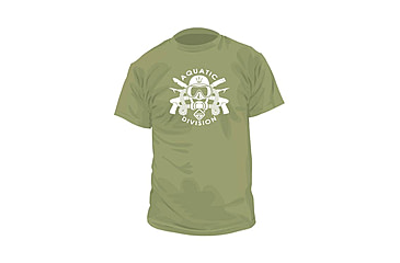 Image of Hazard 4 Aquatic Division Cotton T-Shirt - Men's, OD Green, Extra Small, APRG-AQUD-ODG-XS