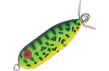 Image of Heddon Baby Torpedo Topwater Prop Bait, 2 1/2in, 3/8 oz, Fluorescent Green Crawdad, X0361GRA