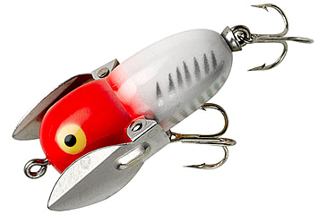 Image of Heddon Crazy Crawler Topwater Fishing Lure, 1 3/4in, Red Shore Minnow, X9120XRW