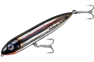 Image of Heddon One Knocker Spook Topwater Bait, 4.5in, 3/4 oz, Black Shiner, XK925302
