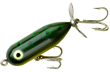 Image of Heddon Teeny Torpedo Topwater Fishing Lure, 1.5in, 1/8 oz, Bullfrog, X0355BF