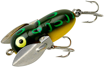 Image of Heddon Tiny Crazy Crawler Topwater Fishing Lure, 1-3/4in, 1/4 oz, Bullfrog, X0320BF