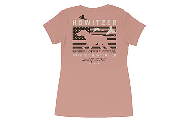 Image of HOWITZER Best Friend S/S Vneck Tee - Womens, Desert Pink, Medium, CVW7133-DEPK-M