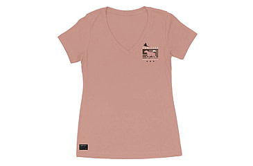 Image of HOWITZER Best Friend S/S Vneck Tee - Womens, Desert Pink, Small, CVW7133-DEPK-S