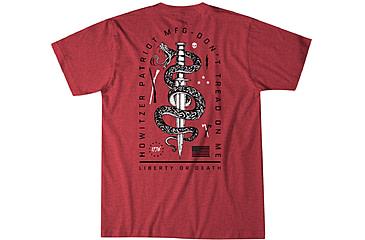 Image of HOWITZER Blade Snake S/S Tee - Youth, Red Heather, Extra Large, CVY7088-RDHE-XL