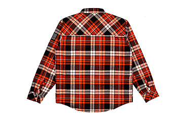 Image of HOWITZER Canteen L/S Flannel - Mens, Rust/Black Plaid, 2XL, 371WV126-RUBK-2X