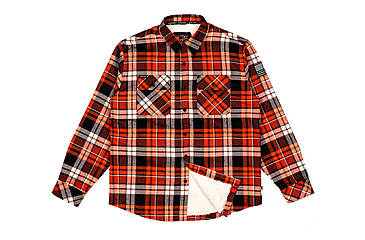 Image of HOWITZER Canteen L/S Flannel - Mens, Rust/Black Plaid, Extra Large, 371WV126-RUBK-XL