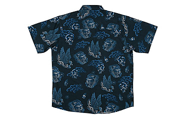 Image of HOWITZER Le Tiger Blue S/S Woven Tee - Mens, Multi-Colored, Small, 371WV130-MULT-S