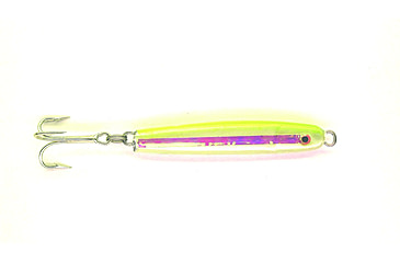 Image of HR Tackle Painted Stingsilver Jig, 1 1/2 oz Chartreuse Pearl Silverside, 1543CS