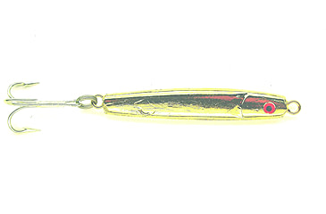 Image of HR Tackle Painted Stingsilver Jig, 1 1/2 oz, Gold Silverside, 1543GOLDS