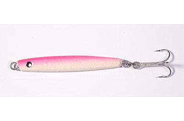 Image of HR Tackle Painted Stingsilver Jig, 1 1/4 oz, Pink Back White Belly, 1542PW