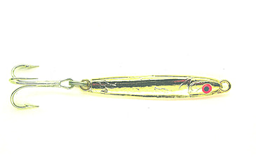 Image of HR Tackle Painted Stingsilver Jig, 3/4 oz, Gold Silverside, 1531GOLDS