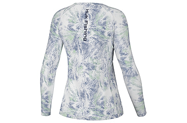 Image of HUK Performance Fishing Aqua Dye Pursuit Crew Shirt - Womens, White, XS, H6120173-100-XS