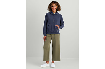 Image of HUK Performance Fishing Bayside 1/2 Zip Hoodie - Womens, Naval Academy, Extra Small, H6130030-413-XS