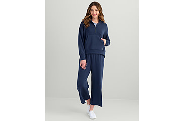Image of HUK Performance Fishing Bayside 1/2 Zip Hoodie - Womens, Naval Academy, Extra Small, H6130030-413-XS