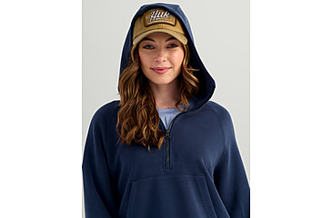 Image of HUK Performance Fishing Bayside 1/2 Zip Hoodie - Womens, Naval Academy, Extra Small, H6130030-413-XS