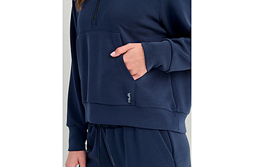 Image of HUK Performance Fishing Bayside 1/2 Zip Hoodie - Womens, Naval Academy, Extra Small, H6130030-413-XS