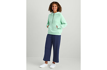 Image of HUK Performance Fishing Bayside 1/2 Zip Hoodie - Womens, Seafoam Mist, Large, H6130030-366-L