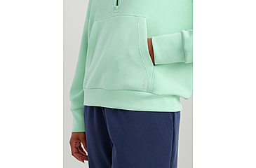 Image of HUK Performance Fishing Bayside 1/2 Zip Hoodie - Womens, Seafoam Mist, Large, H6130030-366-L